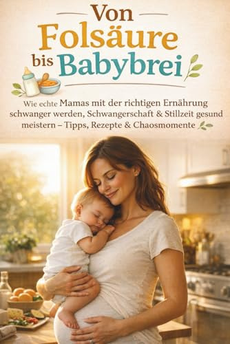Von Folsäure bis Babybrei – Das große Ernährungsbuch für Schwangerschaft, Stillzeit & Beikost: Wie echte Mamas mit der richtigen Ernährung schwanger ... alltagstauglichen Tipps, schnellen Rezepten &