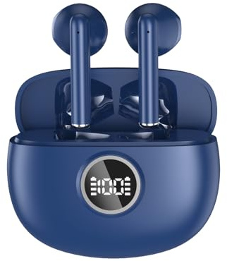Cuffie Bluetooth, 2026 Nuovo Auricolari Bluetooth 6D Stereo Cuffie Wireless In Ear con 4 ENC Mic, 30Ore Cuffie Senza Fili Cancellazione Rumore Cuffiette Sport Earbuds IP7 Impermeabili Headphones