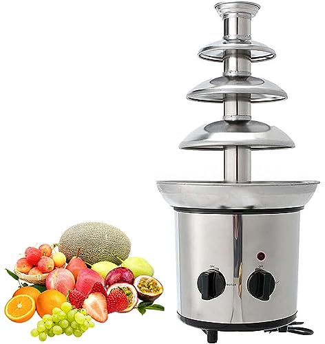 asdchZen Chocolate Fondue Fountain, Hot Chocolate Fountain Machine, Suitable For Commercial And Home Use