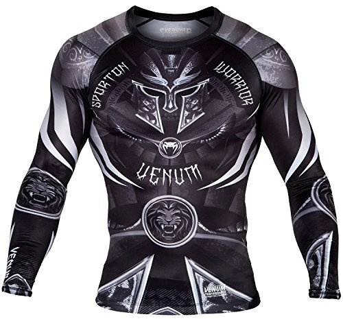 Venum, Gladiator 3.0 Rashguard, Herren, M, Schwarz/Weiß