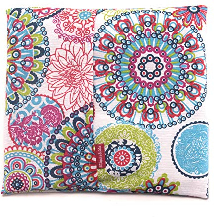 Saco Térmico de Semillas para microondas Aroma Lavanda, Azahar o Romero para aplicar Calor seco Natural con funda lavable Flores Multicolor (Romero, L (28 x 26 CM))