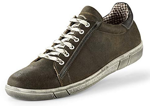 Maddox Herren Sneaker Siegfried | Trachtenschuh aus Echtleder | zur Lederhose oder Jeans – Deutscher Hersteller Farbauswahl (Bernstein, EU Schuhgrößensystem, Erwachsene, Herren, Numerisch, M, 42)