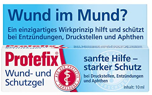 Protefix Wund & Schutz Gel – Sanfte Hilfe bei Druckstellen von Prothesen oder Zahnspangen – 10 ml Gel