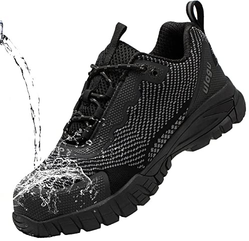 Hiking Shoes for Women Waterproof Lightweight Non Slip Comfortable Breathable Work Walking Trekking Trails Rain Outdoor impermeable antideslizantes Zapatos de senderismo para Mujer Black