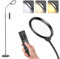 Öuesen Stehlampe mit Fernbedienung, 3 Farbmodi & Dimmbar Standleuchte mit Timer,170CM Schlanke LED leselampe Stehlampe Schwarz, Einstellbare Flexible Stehleuchte für Wohnzimmer,schlafzimmer,Büro
