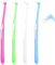 Sularpek 4 Pezzi spazzolino monociuffo, Scovolino per Pulizia Denti con Coperchio,Spazzolino Tuft Spazzolino Conico Spazzolino di Saggezza, per pulizia denti tartaro(Verde, Blu, Bianco, Rosa)