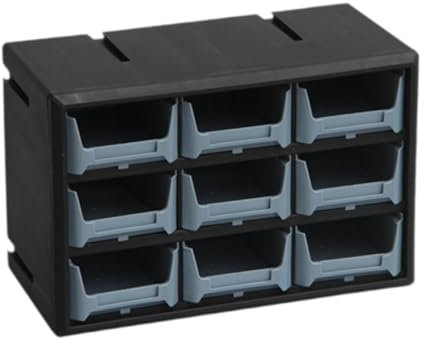 YWJLQH Cassetto Contenitore per organizzare armadi, Contenitore, casa, organizzazione del Garage, Cassetta degli Attrezzi per Parti di ferramenta, Piccoli, 9 Griglia
