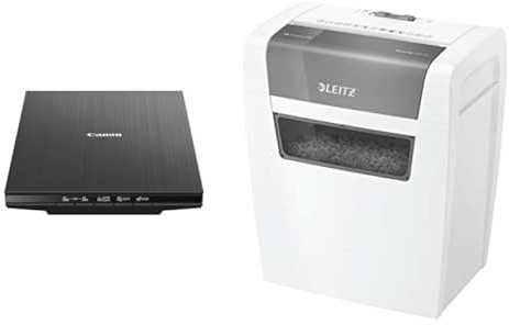 Canon Lide 400 Scanner + LEITZ IQ Home Partikelschnitt Aktenvernichter