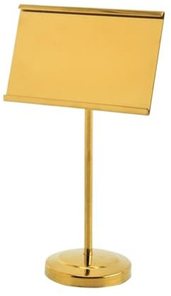 HYKJCSS Visitenkartenhalter für Laden Goldhalter Büro Desktop Kartenständer Visitenkartenhalter Organizer Namenskartenständer Visitenkartenständer(Gold,15.5x9cm)