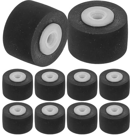 Kisangel 10 pièces Poulie Presseur Caoutchouc pour Enregistreur Vidéo Plastique avec Roulement Stable Accessoire Compatible Magnétophone Cassette et Amplificateur Installation Rapide et