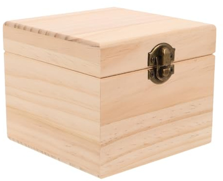 Scatola in Legno per Oli Essenziali 16 Scomparti 10 Ml | Design a Scomparti Indipendenti, Finitura Kaki, Metallo e Legno, Compatta per Viaggio e Ordine Personale