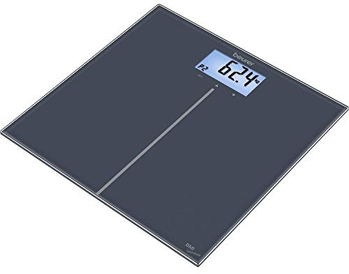 Beurer GS 280 BMI Genius Glaswaage, digitale Personenwaage mit Interpretation des BMI durch farbiges Display