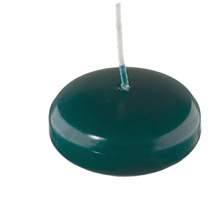 Unbekannt Kerzen, XXL Schwimmkerzen Dunkelgrün 3,2 x 8 cm, 8 Stück Dose