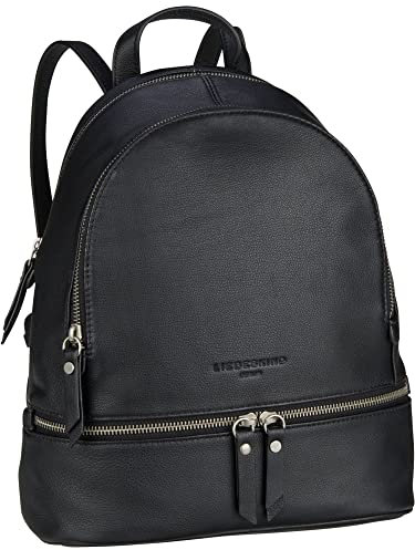 Liebeskind Berlin Rucksack „Alita“ I Hochwertiger Backpack aus weichem Rindsleder mit Reißverschlussfächern und verstellbarem Schulterriemen I Damen-Rucksack
