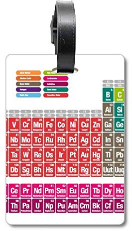 Succinct Etikett für Chemie Periodensystem Cruise Bag Tag Tourister Identifikationsetikett