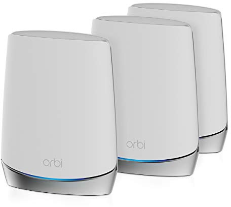 NETGEAR Orbi Whole Home Tri-Band Mesh WiFi 6 System (RBK753S) – with 1-Year NETGEAR Armor Internet Security – Router with 2 Satellite Extenders | Coverage up to 7,500 sq.ft, 40 Devices | 4.2Gbps