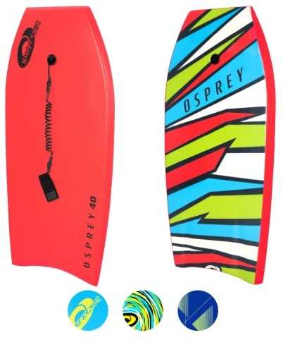 Osprey Shatter Bodyboard Unisexe, Rouge, 101,6 cm