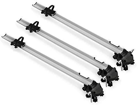 3X Fahrradträger Bike Pro + Dachträger VDP EVO Stahl kompatibel mit Mercedes Classe C (W204) 4 Türer 2007-2013