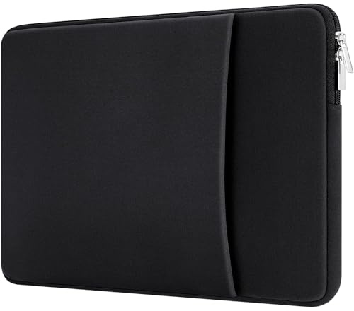 MicaYoung Housse pour Ordinateur Portable 14 Pouces Antichoc avec Poche Compatible avec la Plupart des Acer ASUS HP Lenovo 14 Pouces Chromebook IdeaPad Zenbook Razer Blade 14, Noir