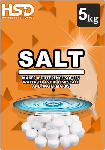 5 Kg Salt Tablets | Water Softener | Food Grade | Compatible to All Water Softner Machines Genuine British water softener salt tablets 5kg, Salt Tablet 1 pack