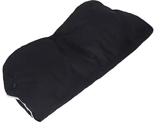 Kinderwagen-Handmuff, Wasserdichte Warme Muffs für Kinderwagen für Unterwegs (Schwarz)