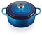 Le Creuset Cocotte redonda de hierro fundido, 24 cm, 4, 2 L, Todas Las Fuentes de Calor incluso inducción, Azure, 21177242202430