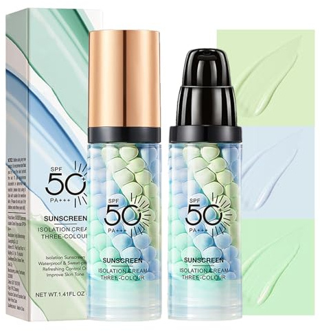 Primer Makeup with S.P.F. 50, Hydrating Face Primer, Makeup Primer for Face, One Step Colour Corrector Primer,Waterproof & Long Lasting, S.P.F. 50 UVA & UVB Protection Immediately