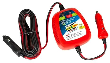 Avilia Universal-Starthilfe-Ladegerät 12 V mit 5 m Kabel – Notfall-Booster für Auto und Motorrad bis 2700 cc mit Zigarettenanzünder, integrierter Schutz