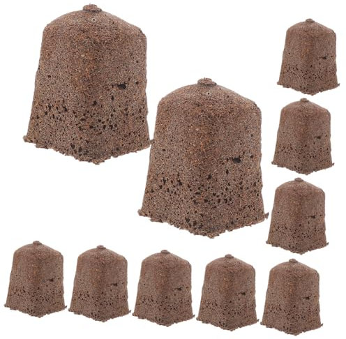 HAKIDZEL Blocs De Démarrage Hydroponiques 40 Pcs pour Culture Hors-Sol Jardinage Balcon 2,5 Cm Épaisseur Bio Dégradables Cubes De Culture pour Semis Fleurs Légumes