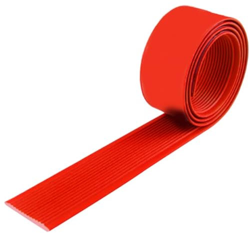 HDYZJQ Rutschfester Treppenstufenschutz aus Gummi, 20 30 50 m lang, Treppenkantenstreifenabdeckungen für Holzstufen im Innenbereich, rote Treppenkantenrolle, W6cm-L50m(164ft)