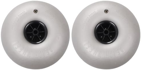 BYGOVICE 16 Beach Balloon Wheel, 2Pcs Beach Balloon Wheel Replacement Balloon Wheels Big Beach Sand Tires for Kayak Dolly Canoe Carts Buggy 176 Load