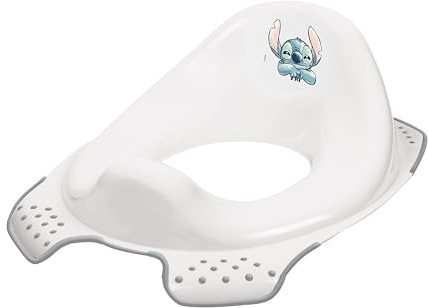 keeeper Asiento Infantil para Inodoro Stitch, Desde 18 Meses a 4 Años, Antideslizante, Ewa, Blanco