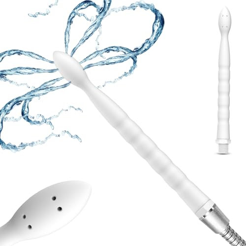 BDSMYEE Lavement de Douche Anale, 8 sorties d'eau, Flexible de Douche pour Nettoyage anal en profondeur, Stimulation de la Prostate Sex Toy pour Hommes Femmes Couples