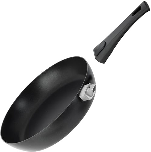 Scanpan Urban Sauté Pan 28 cm High Rim and Removable Handle | High Pan for Induction, Ceramic & Gas Hobs | Stratanium Non-Stick Coating | Oven-Safe | Easy to Clean | Danish Quality