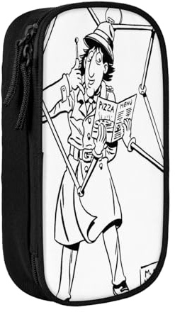 YINGD Inspector Gadget - Estuche para lápices, superficie resistente a los arañazos, poliéster Oxford para un uso duradero en la escuela, oficina, multicolor, Estilo europeo y americano, retro