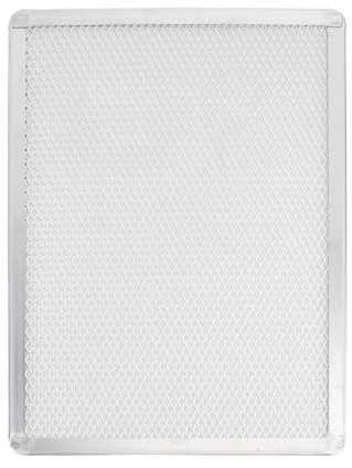 NICENEEDED Pantalla para Pizza 11 x 16 Pulgada, Molde Rectangular de Aluminio para Pizza para Cocina Casera