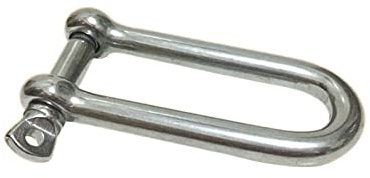 KONGMM Ferretería Marina Grillete Tipo D Extendido De Acero Inoxidable, Seguro De Carga, Hebilla De Gancho, Antiapagado, 14 * 140mm, Montañismo Al Aire Libre Y Escalada En Roca