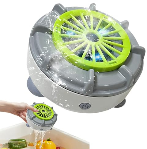WJnflQN Essoreuse à fruits, bol de lavage de fruits portable – Purificateur de nourriture électrique automatique pour laver la viande, les fruits de mer, la salade, les baies, la préparation des repas