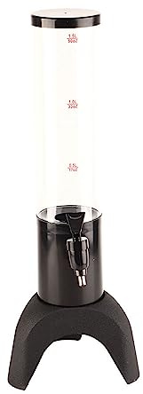 Dispensador de torre de la cerveza transparente transparente 1.5L Dispensador de bebidas con grifo para el bar de fiestas Restaurante KTV Material de PC de 50 cm de altura
