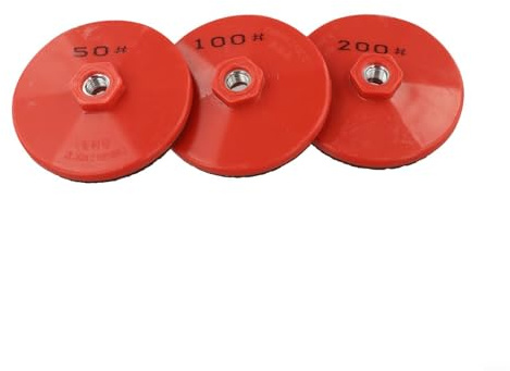 3 discos abrasivos integrados 50/100/200 para amoladora angular, disco de pulido de carburo de silicio para recortar azulejos, mármol, granito, hormigón y metal, 6 mm de grosor (FOR Blue para m14)