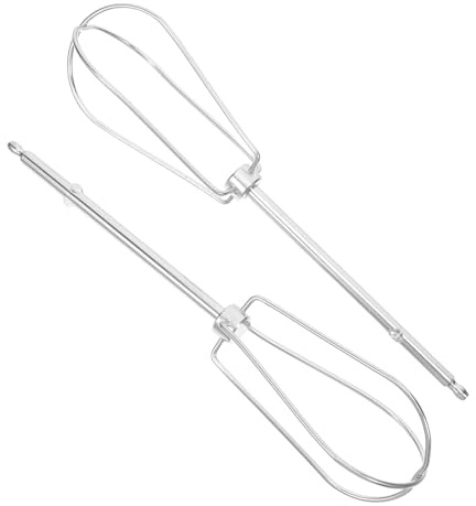 COOPHYA 2pcs Stainless Steel Hand Mixer Attachments with Compact Storage and Easy Cleaning Features, for Kitchen and Daily Use, Sturdy Egg Whisk Beaters Replacement Parts