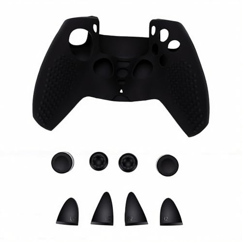 Dpofirs Controllers Silikonhölje, Halkfritt Mjukt Grepp Skyddsfodral för Spelkontroller med Triggerknappsskydd och Joysticklock