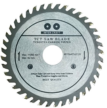 115x22,23 mm Sägeblatt, Kreissägeblatt für Holz mit 40 gekippten TCT-Zähnen