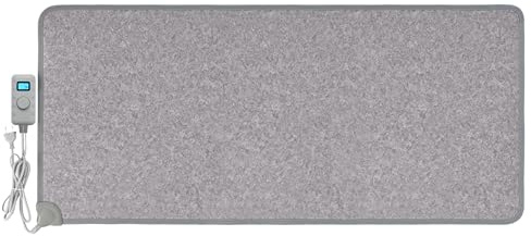 Carbon Feed Calefacción de suelo eléctrica grande 55x110cm Calentador de pies Alfombra Calefactora