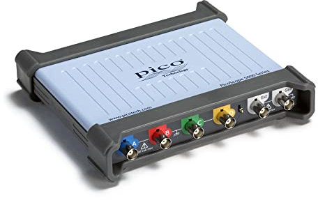 Pico Technology PicoScope 4 Kanal Digitales Oszilloskop 5442D Kit 60 MHz Oszilloskop-Kit 4 Kanäle, inkl. Tastköpfen und PS7 Software für Windows, Mac, Linux