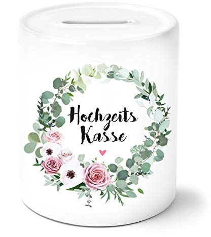 OWLBOOK® Hochzeitsgeschenke für Brautpaar Geld I Geldgeschenk Hochzeit I Geschenk Hochzeit Geldgeschenke zur Hochzeit I Geld schön verpacken Hochzeit I Spardose | Hochzeitskasse | Keramik