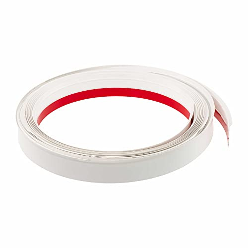 Fensterleiste Flachprofil PVC mit Lippe selbstklebend Abdeckleiste (30mm breit, 50m lang)