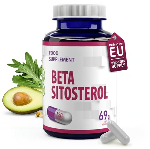 Hepatica Beta-Sitosterol 400 mg täglich | aus 800 mg Pflanzensterolen | 120 vegane Kapseln | GMP & Laborgeprüft