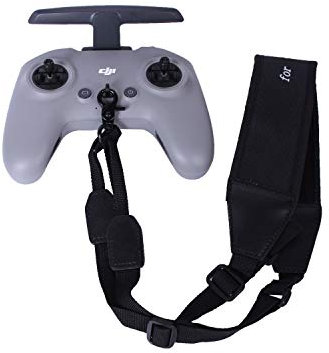 Motutech Nackenband für DJI FPV Fernbedienung, verstellbare Länge für 2 DJI FPV Fernbedienung (Schwarz – erweiterter Hals)