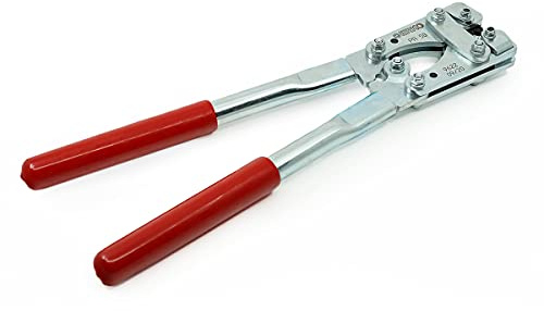 ERKO Universal Crimpzange für DIN-Rohrkabelschuhe, Hochwertige Edelstahl Crimpzange für präzises Verpressen von Leitern 6-50 mm², Länge 390 mm, 1,7 kg – Ideal für Elektrotechnik und Handwerk